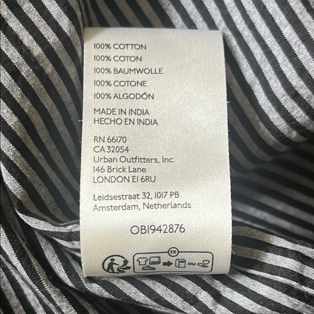 Free People Black and Gray Long Sleeve Dress - Picture 16 of 17